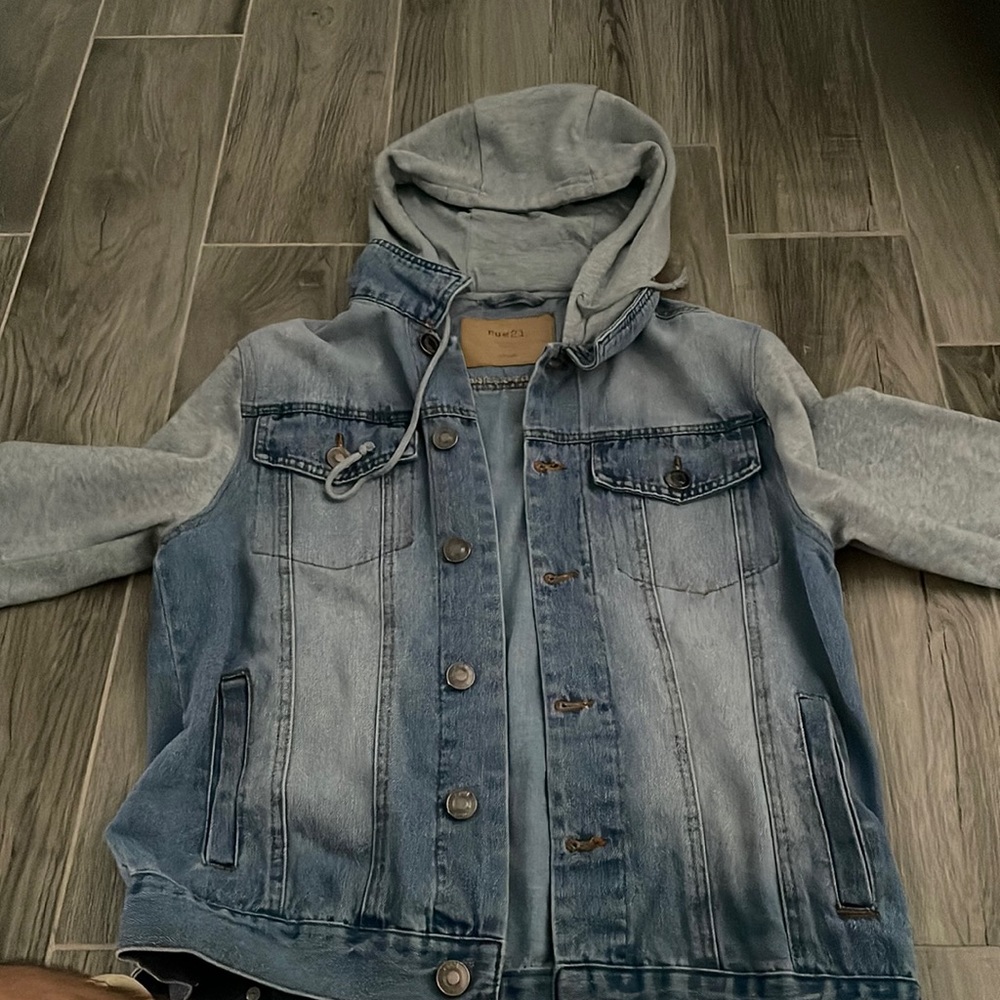 Rue21 Jean-jacket Hoodie Men Small